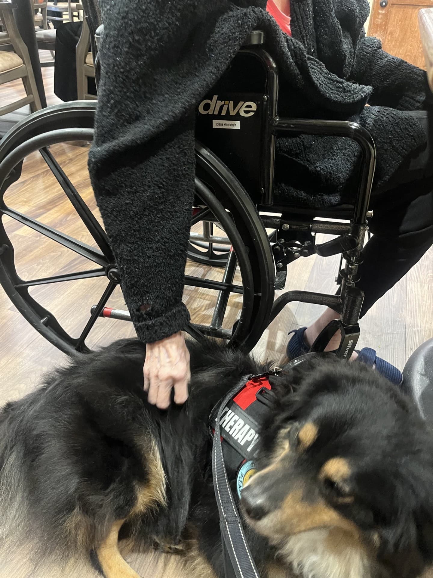Boone visiting a nursing home