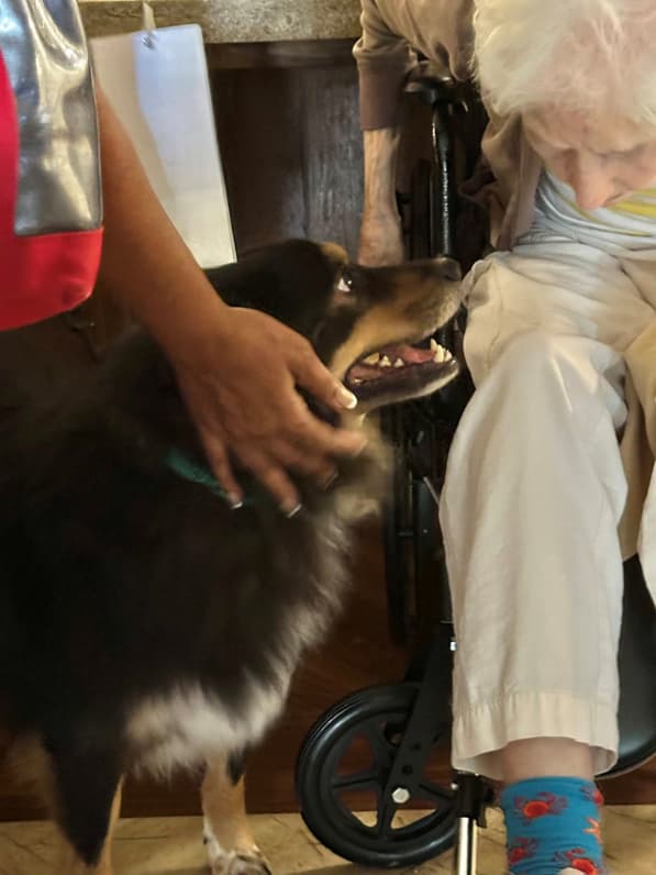 Boone at a nursing home