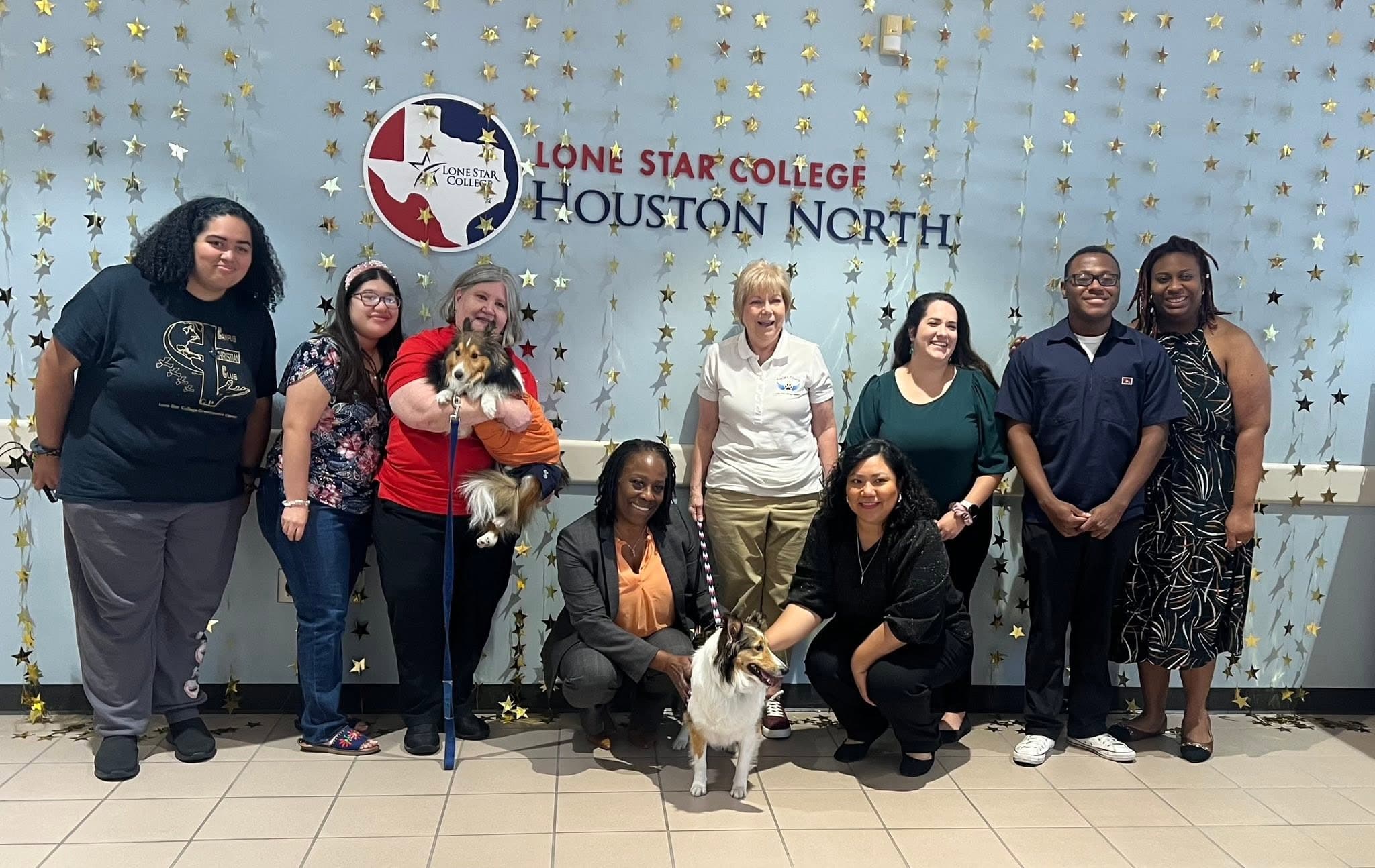 Angel Paws teams and Lone Star College Houston North staff