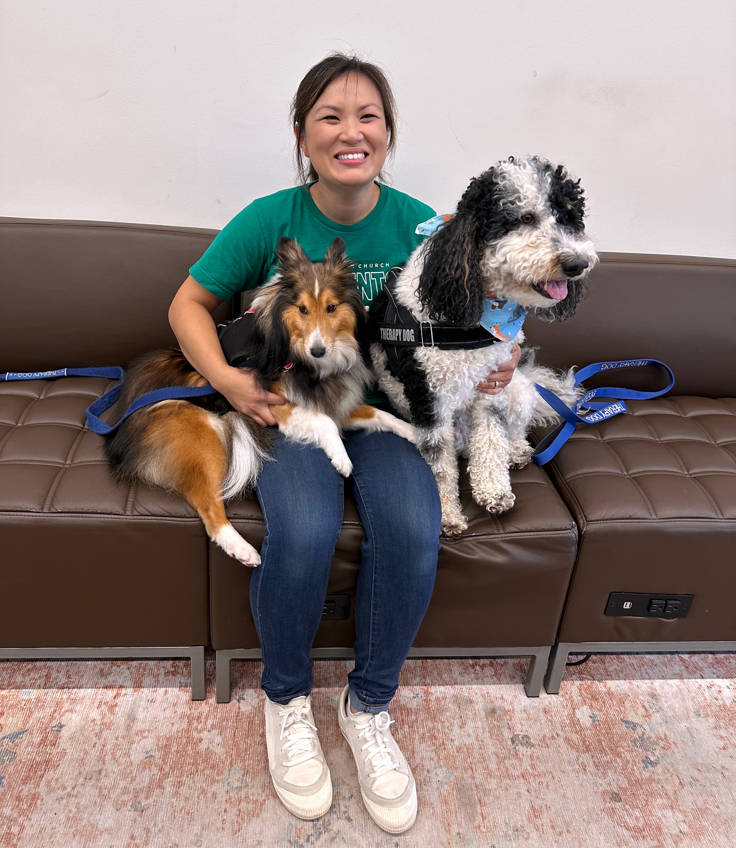Christina Googer at Redeemer Church with Angel Paws